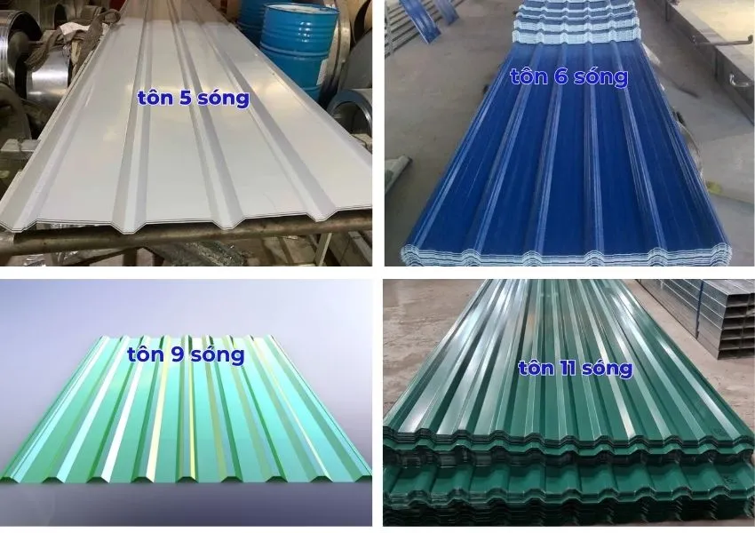 Phân loại tôn sóng Phân loại tôn sóng